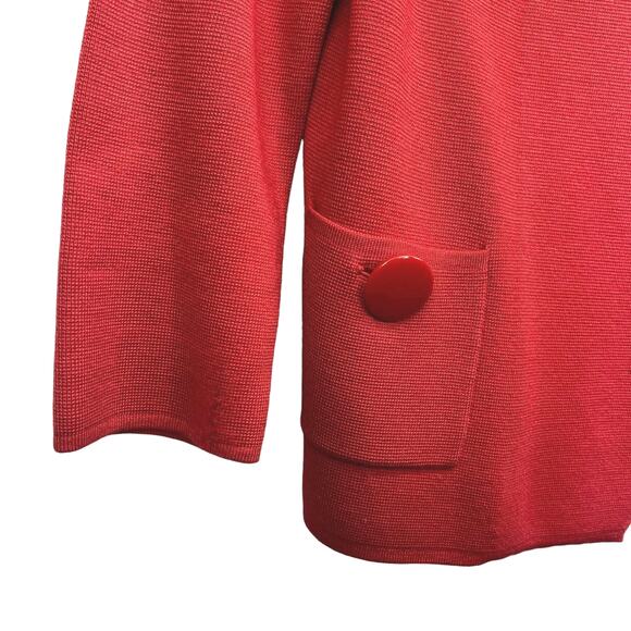 J.Crew Wool Button Front Cardigan Sweater 3/4 Sleeve Collar Short Knit Size 4 - Picture 4 of 7